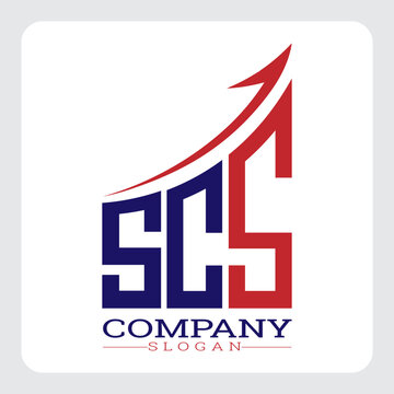 SCS logo design, SCS Company Logo Design Growth vector, SCS Upward Arrow Business Success Logo vector, SCS Corporate Branding Logo, SCS simple and modern logo, SCS business finance logo design, etc.