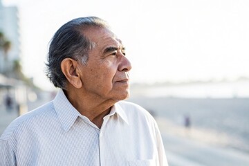 Portrait of a thoughtful senior Hispanic man looking into the distance




Analysis

