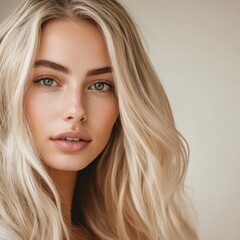 Fototapeta premium Blonde beauty in soft light