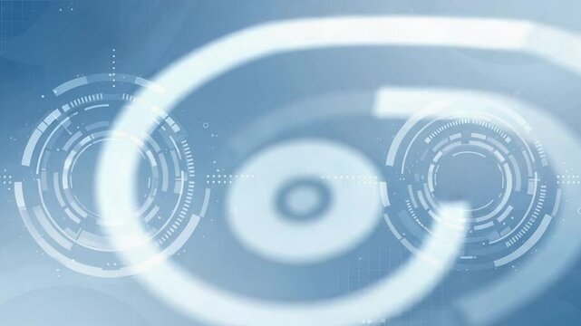 Abstract tech circles digital background, website header