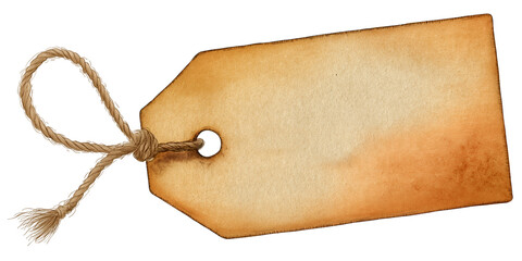 Antique Style Label Tag Illustration &ndash; PNG Format