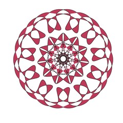 red ball on white background