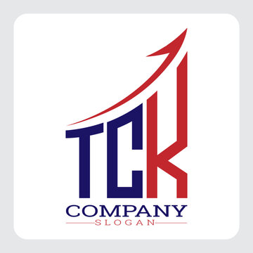 TCK logo design, TCK Company Logo Design Growth vector, TCK Upward Arrow Business Success Logo vector, TCK Corporate Branding Logo, TCK simple and modern logo, TCK business finance logo design, etc.