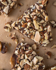 Homemade toffee brittle