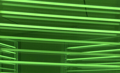 Bright Green Light Stripes