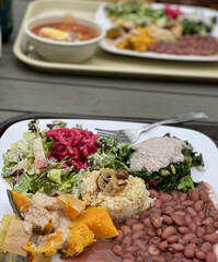 Wholesome Colorful Plant-Based Lunch