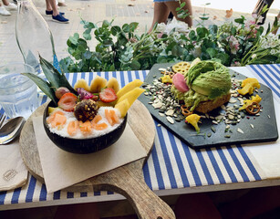 Tropical Brunch by the Window