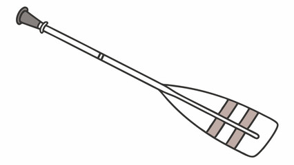 Simple Illustration of a Rowing Paddle.