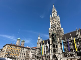 Marienplatz in München, Bavaria, Germany