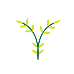 Cute Leaf Icon for Eco-Friendly Book Covers, Nature-Based Educational Content, and Organic-Themed Children's Publishing Projects