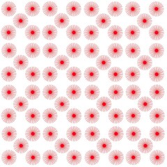 strawberry seamless pattern, japan war flag icon. Vector illustration 