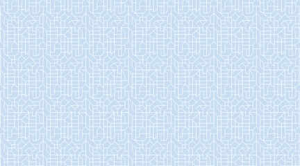 Traditional Chinese Geometric Lattice Seamless Pattern