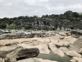 Rocky Landscape With Distant Trees