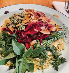 Colorful Vegan Curry Plate