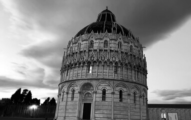 Pisa Baptistery at Dusk