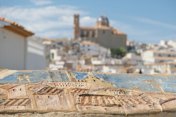 Torre de Bellaguarda, historic watchtower with panoramic view to Altea old town, Alicante province,...