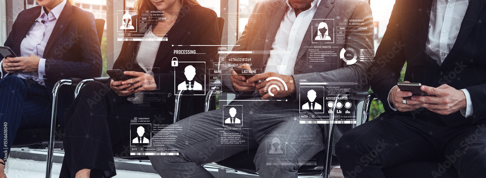 Poster id security ensures personal data protection with secure login systems, digital identity safeguards,