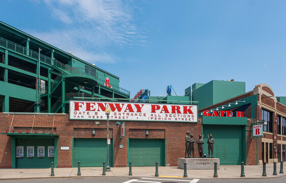 Views Around Famous Fenway Park in  Boston Massachusetts