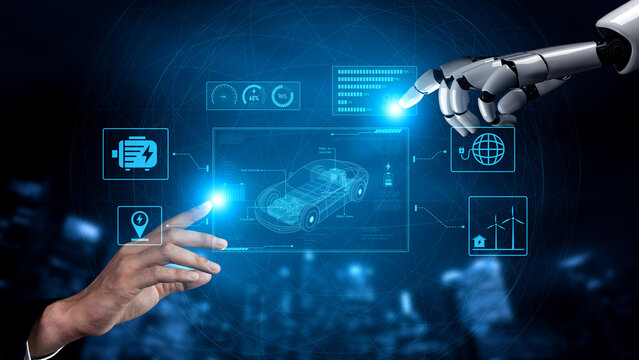 AI supports electric vehicle design by managing power systems, optimizing battery efficiency, enabling smart charging, and integrating renewable energy data Vouch
