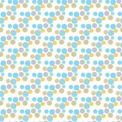 Multicolor background, colorful vector texture with circles. Splash effect banner. Dotted abstract illustration with drops of rain. Seamless pattern for fabric, textile.
