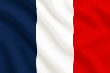 French national flag with vertical blue, white, and red stripes, symbolizing freedom, equality, and fraternity. Ideal for use in patriotic, cultural, and international projects