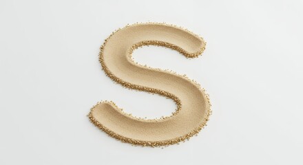 Textured letter s design