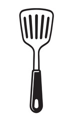 kitchen spatula isolated on white