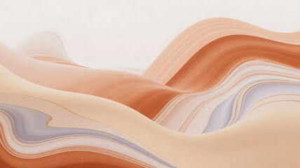 Abstract swirls of peach, beige, and muted gray. Fluid, flowing colors.
