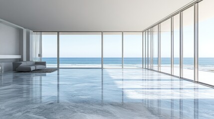 Obraz premium Modern coastal living room (2)