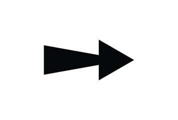 Black arrow sign icon. vector illustration.