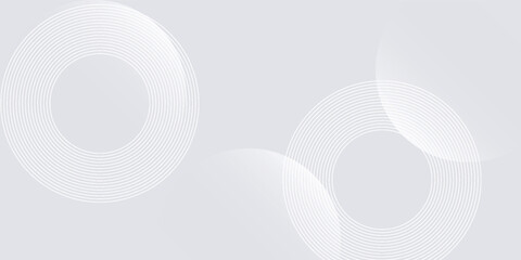 White geometric abstract background overlap layer on bright space with lines effect decoration., vector illustration