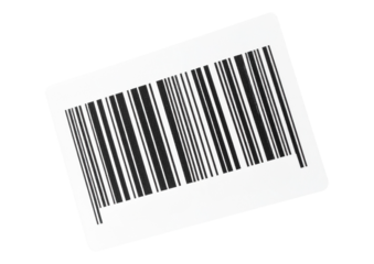 barcode  isolated on transparent background
