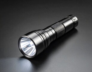Metal flashlight, bright light