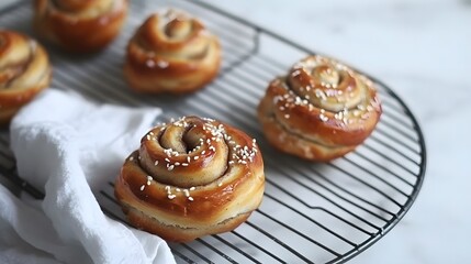Sweet Cinnamon Rolls Bakery Pastry Dessert Food