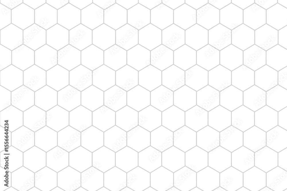 Poster seamless hexagonal grid pattern creates a visually appealing repetitive geometric structure on a tra
