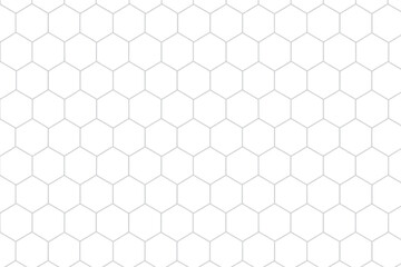 Naklejka premium Seamless hexagonal grid pattern creates a visually appealing repetitive geometric structure on a transparent background