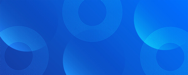 Abstract blue circle background with subtle blue gradient. Featuring geometric patterns, ideal for modern designs, digital projects, banners and creative visual presentations.