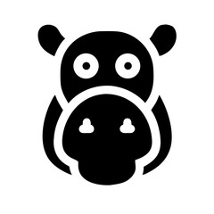 Fototapeta premium hippopotamus icon