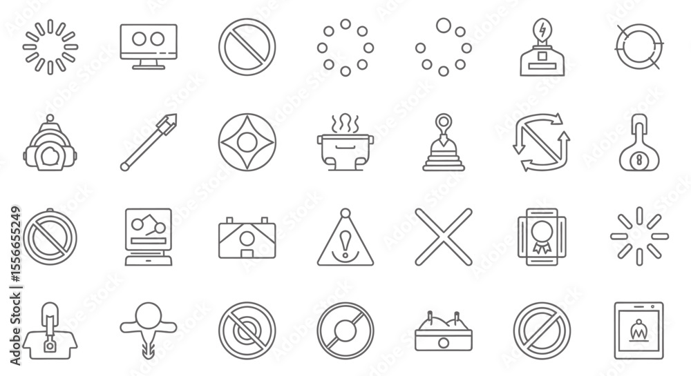 Poster vector icons set of circular loading icon simple black outline design. vector illustrations. eps edi
