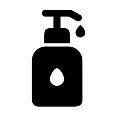 Obraz premium Hand Sanitizer Icon Symbolizing Cleanliness and Health Awareness