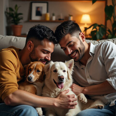 man and dog