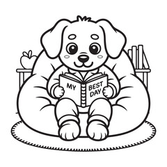 Self-Care Cute & Easy Coloring Book Pages, Cute Girl in Bubble Bath with Candles – Bold Line Self-Care Coloring Page, Easy bold line art, victor art , coloring page, Printable Coloring Pages
