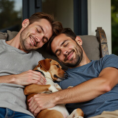 man and dog