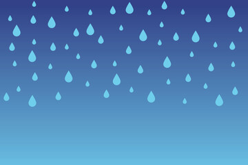 Decorative vector rain drop pattern with colorful water droplets, seamless repeating background, bright cartoon rain design, abstract weather elements, perfect for prints, fabric, and web graphics
