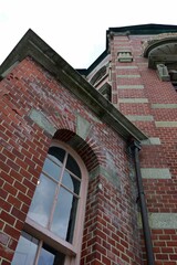 June 28, 2025, Morioka, Iwate Prefecture, Japan.Morioka Bank Red Brick Building and surrounding scenery.