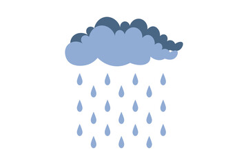 Playful cartoon vector of clouds raining vibrant drops, weather-themed illustration with pastel color palette, whimsical sky, seamless rain pattern, childlike design, abstract cloud art
