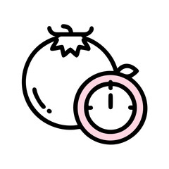 Minimalist Pink Circle Graphic on Black Background for Modern Design Projects