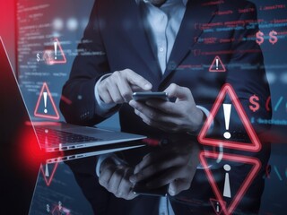 Sophisticated Cybersecurity Threat Detection and Response Scenario Illustration