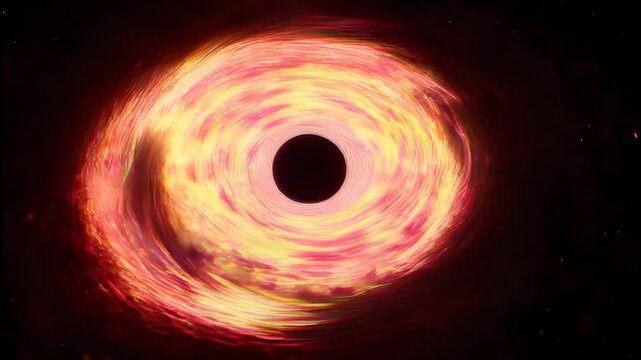 Simulating the intense gravitational field and swirling accretion disk around a black hole,