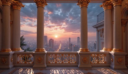 Obraz premium fountain in the center of seville spain